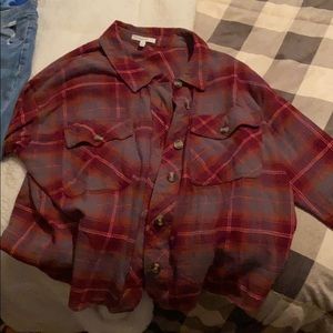 Crop style maurices flannel. Never been worn. xxl